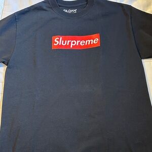 Gildan Black Tee with Red Logo